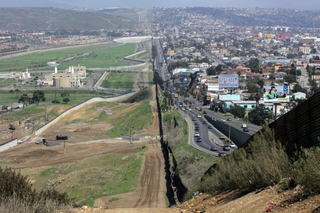 The U.S.-Mexican border, with the United States on the left. (Credit: U.S. Customs and Border Protection)